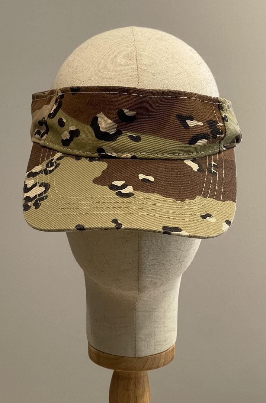 Vintage KEE & ED Hat Cap Visor Unisex Adjustable Multicolor Camouflage Twill